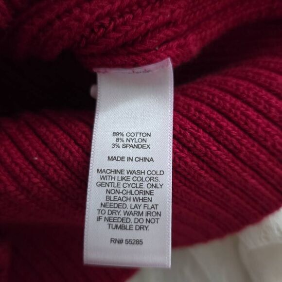 Express Women's Size Large Red Sweater Knit Skim Tank - Picture 6 of 6